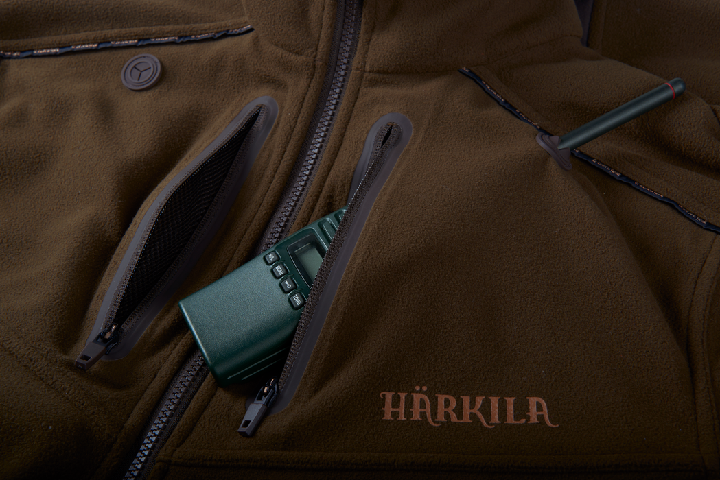 Lynx Wendbare Fleecejacke Willow green/AXIS MSP®Red Blaze - Härkila