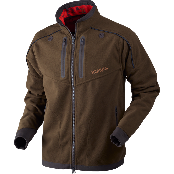 Lynx Wendbare Fleecejacke Willow green/AXIS MSP®Red Blaze - Härkila