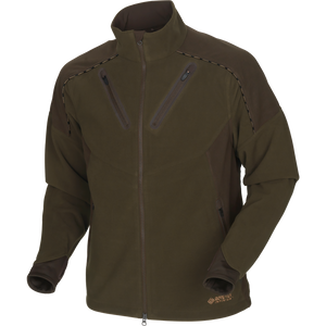 Mountain Hunter Fleecejacke Hunting green/Shadow brown - Härkila