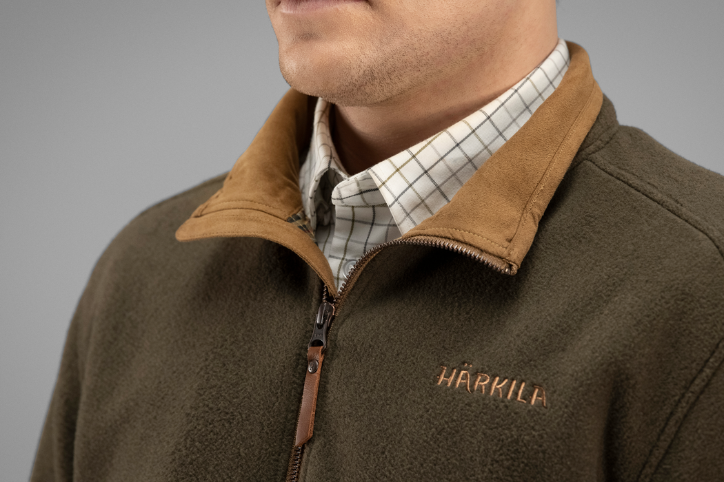 Sandhem-Fleecepullover – Willow Green Melange – Härkila