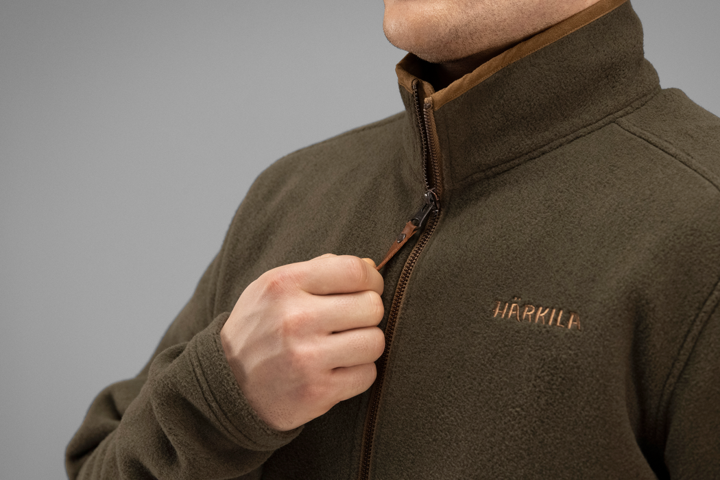 Sandhem-Fleecepullover – Willow Green Melange – Härkila