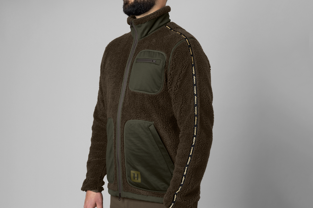Rurik Teddyfleece Shadow grey/Willow green - Härkila