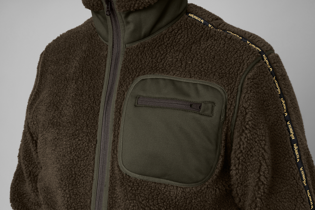 Rurik Teddyfleece Shadow grey/Willow green - Härkila