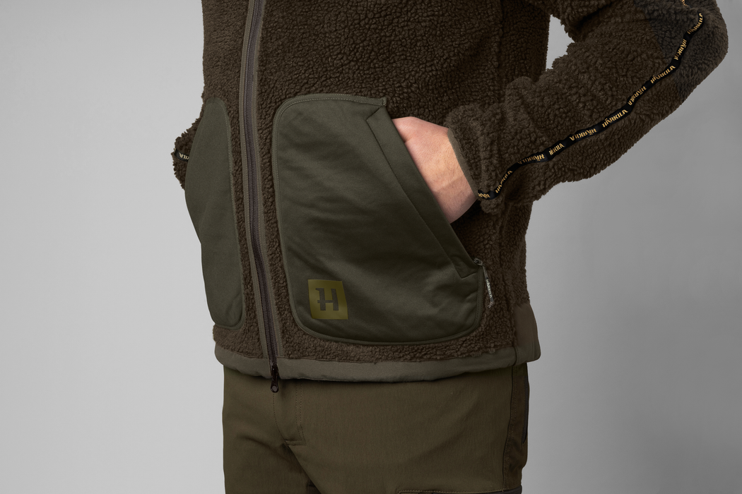 Rurik Teddyfleece Shadow grey/Willow green - Härkila