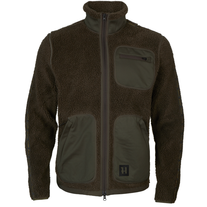 Rurik Teddyfleece Shadow grey/Willow green - Härkila
