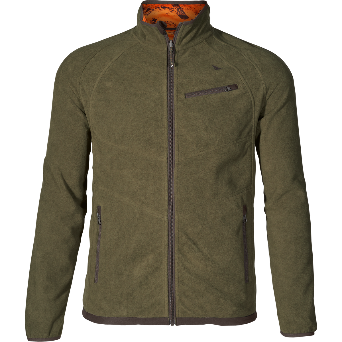 Vantage wendbares Fleece Pine green/InVis orange blaze - Seeland