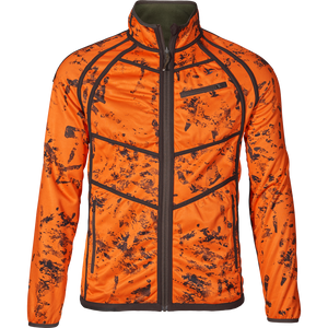 Vantage wendbares Fleece Pine green/InVis orange blaze - Seeland