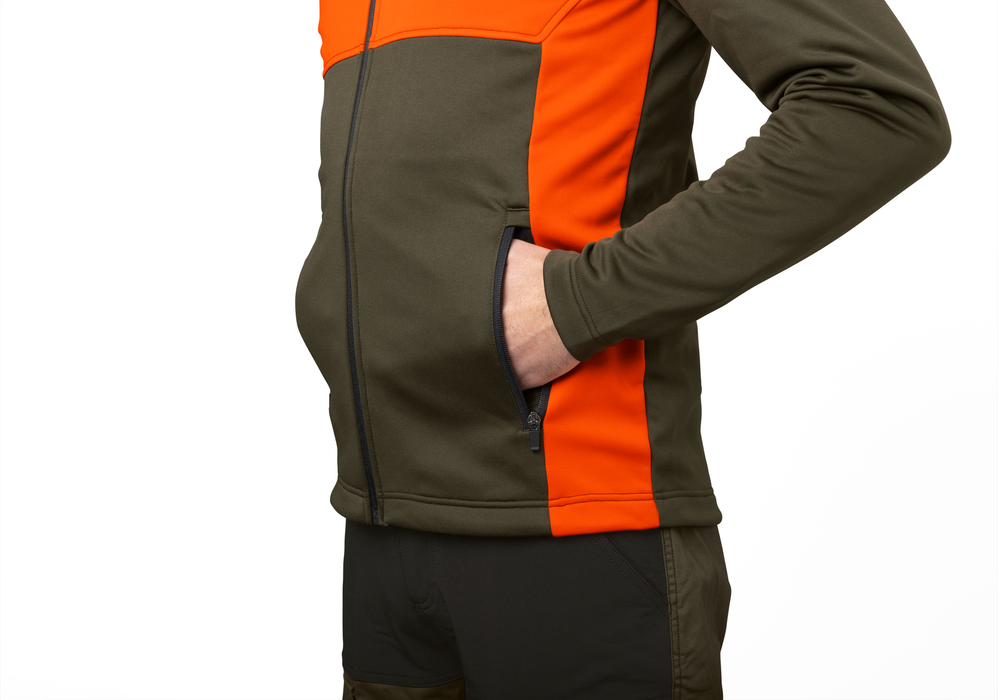 Elliot-Fleece – Kieferngrün/Hi-Vis-Orange – Seeland