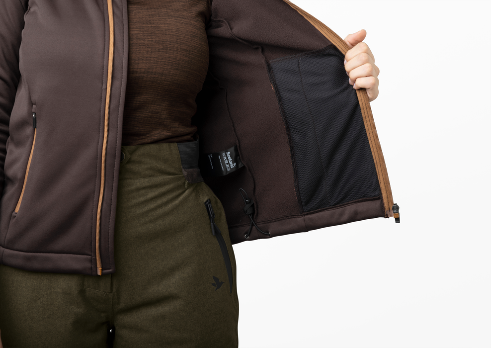 Emily Fleece Damen - Dunkelbraun - Seeland