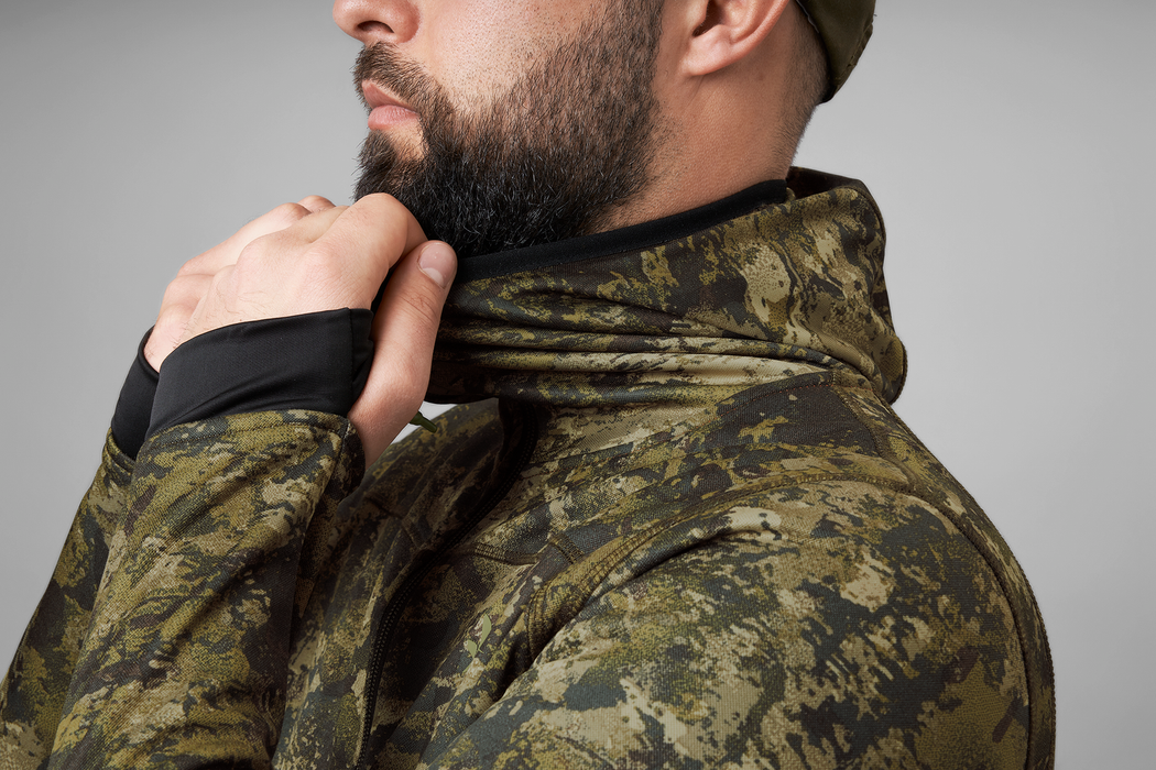 Power Camo Fleece InVis grün - Seeland