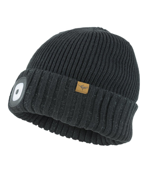 WP Cold Weather LED Roll Cuff Beanie - Sealskinz - BLACK
