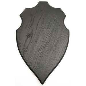 Geweihplatte für Hirsch - groß, dunkle Eiche, 45,0 x 26,2 cm - Scandi