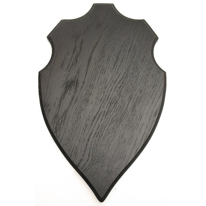 Geweihplatte für Hirsch - groß, dunkle Eiche, 45,0 x 26,2 cm - Scandi