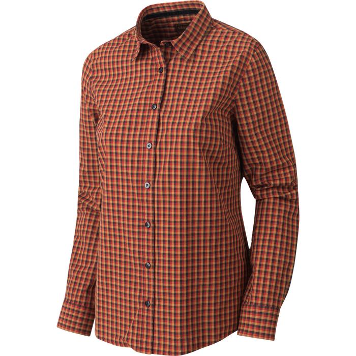 Selja Lady L/S Karohemd - Rot/Schwarz kariert - Härkila