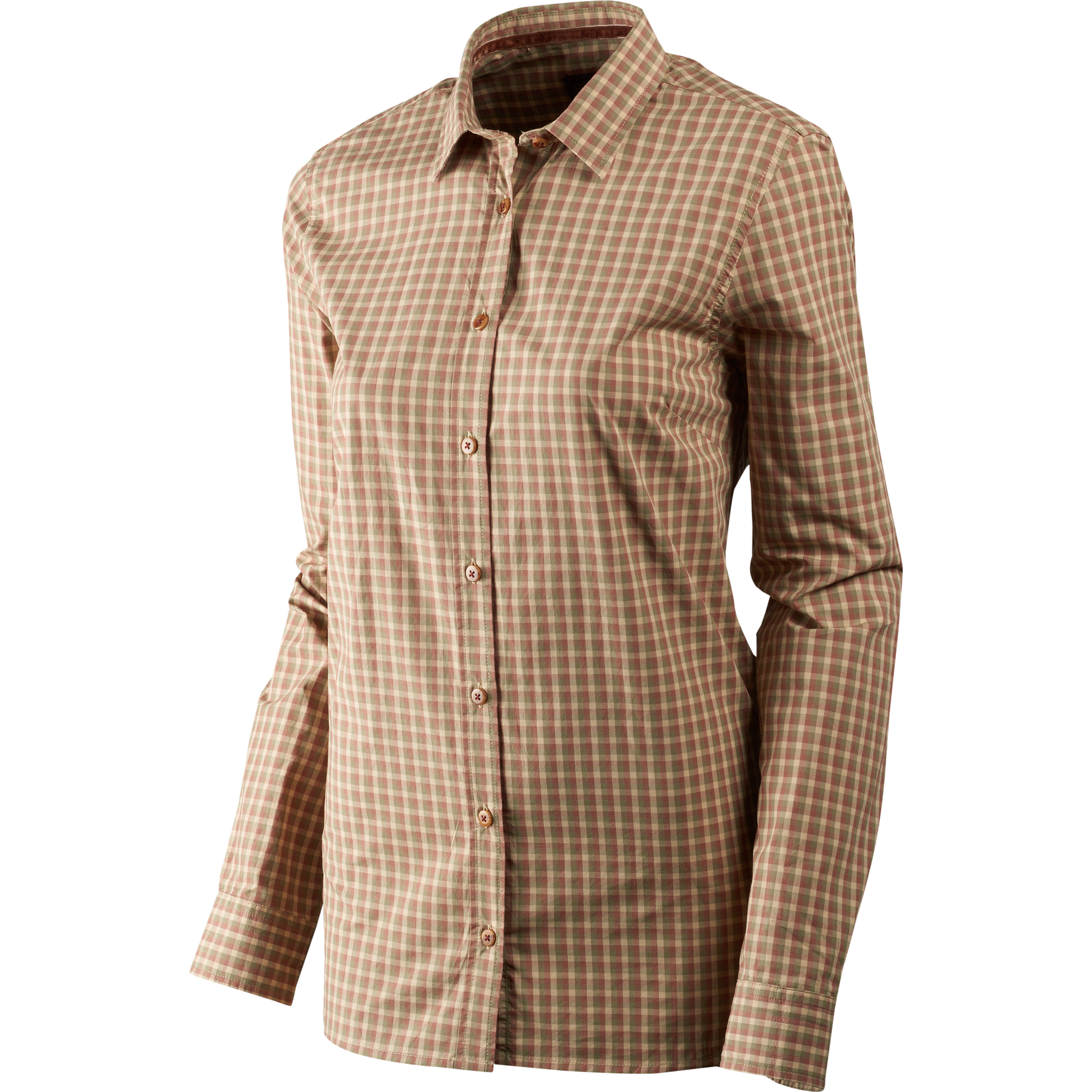Selja Lady L/S Karohemd - Moonlight rose check - Härkila