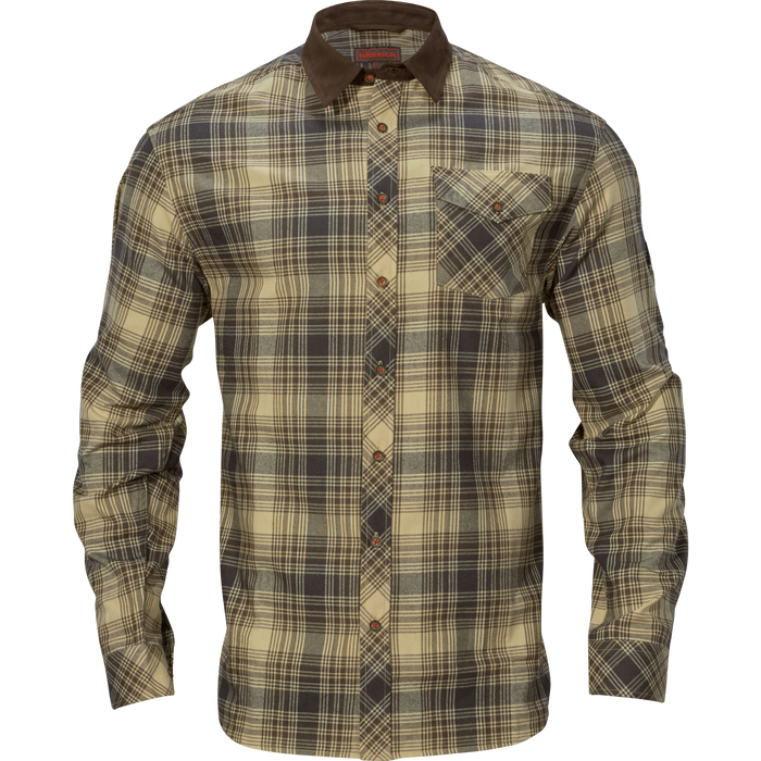 Flanellhemd „Driven Hunt“ – Heller Teak-Karo – Härkila