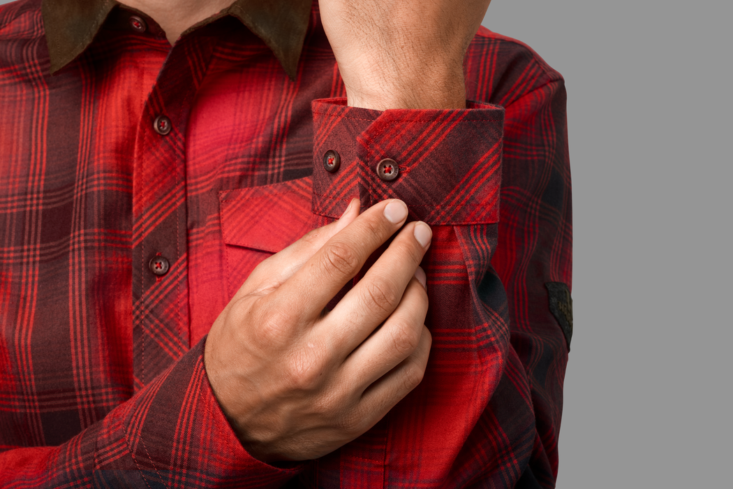 Driven Hunt flannel skjorte - Red/Black check - Härkila