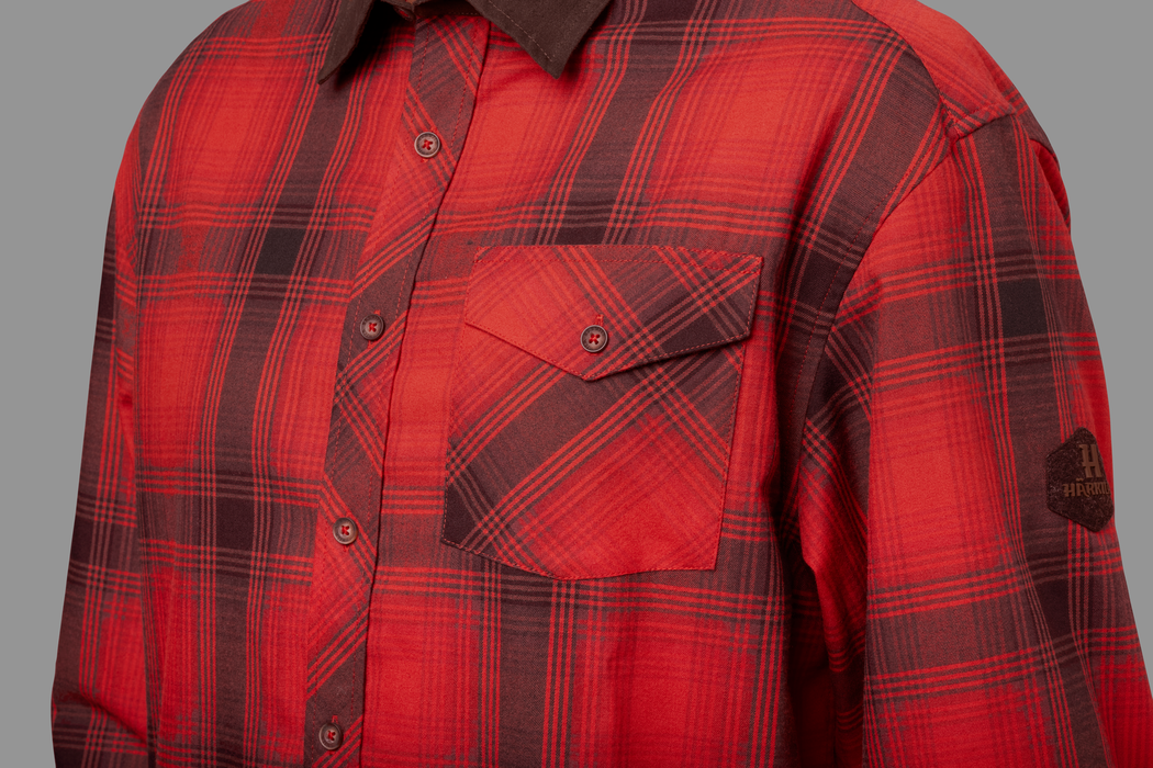 Driven Hunt flannel skjorte - Red/Black check - Härkila