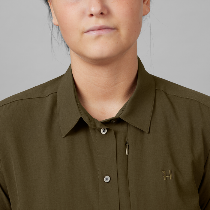 Trail L/S-Shirt Damen Willow Green - Härkila