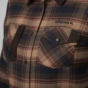 Aivak L/S Hemd - Damen Bordeaux - Härkila