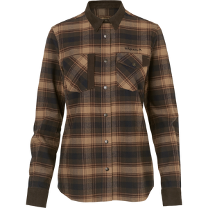 Aivak L/S Hemd - Damen Bordeaux - Härkila