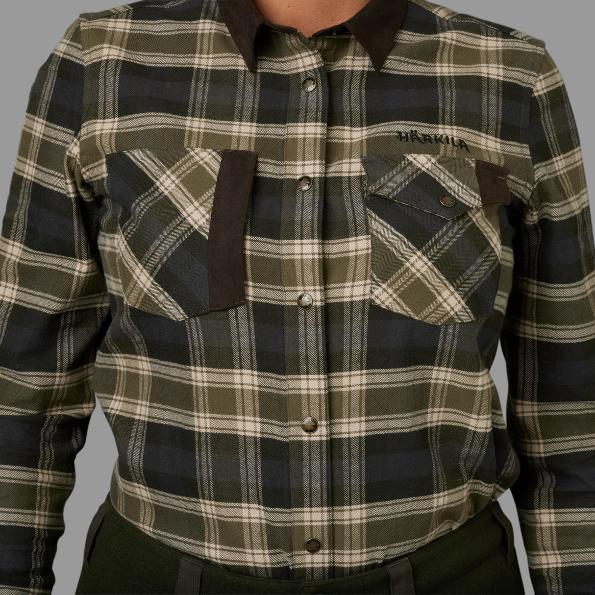 Aivak L/S Hemd - Damen Oliv - Härkila