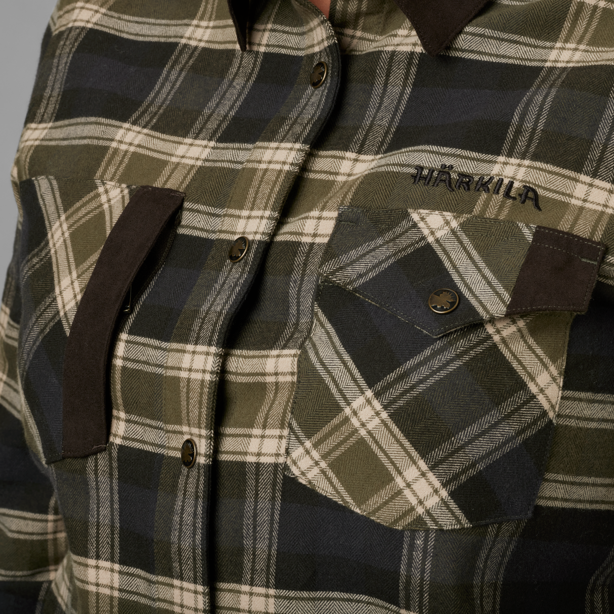 Aivak L/S Hemd - Damen Oliv - Härkila