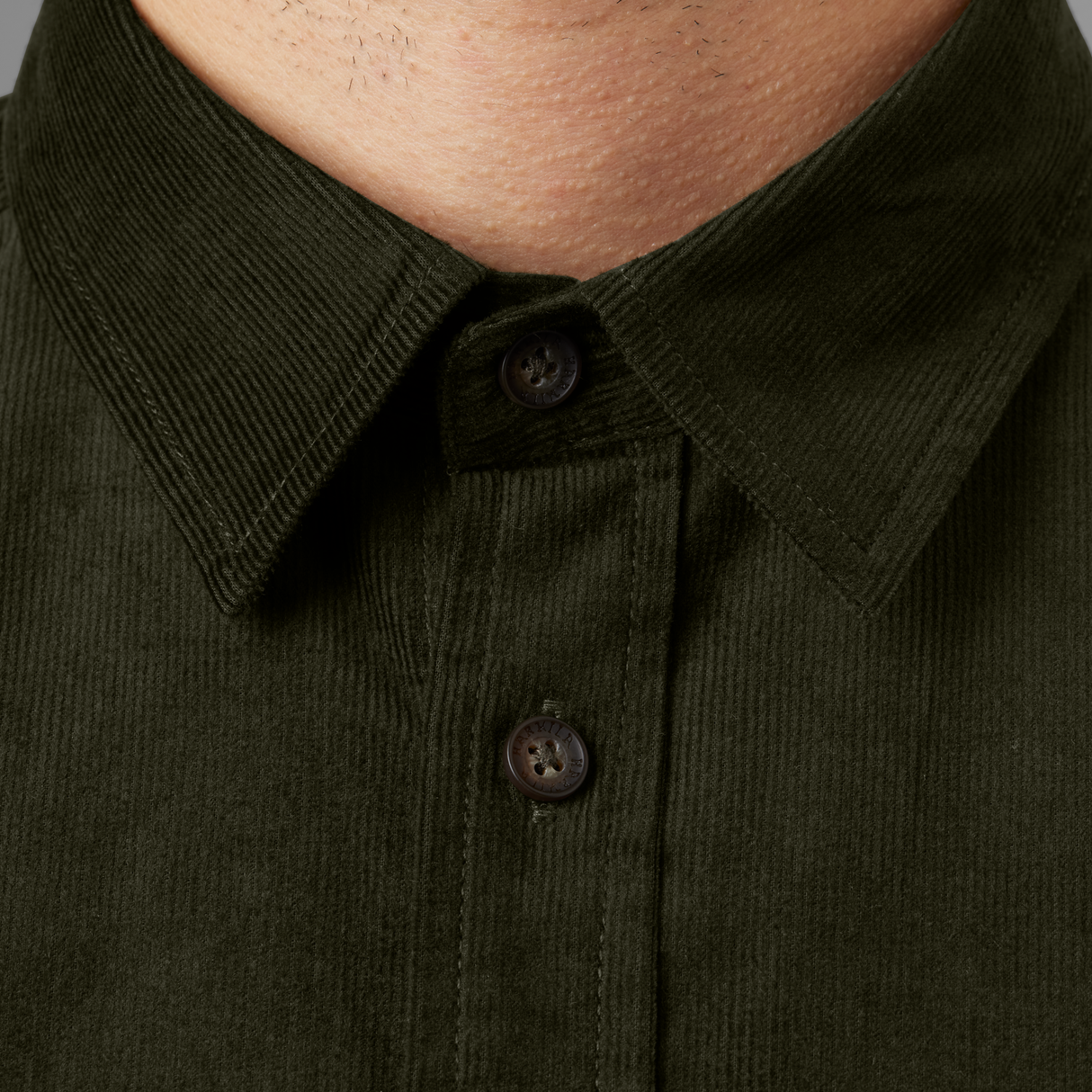 Kaldfjord Corduroy-Hemd Willow Green - Härkila