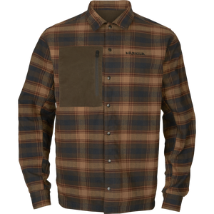 Eirik Wendbare Hemdjacke Dunkel warmes Oliv/Bordeaux - Härkila
