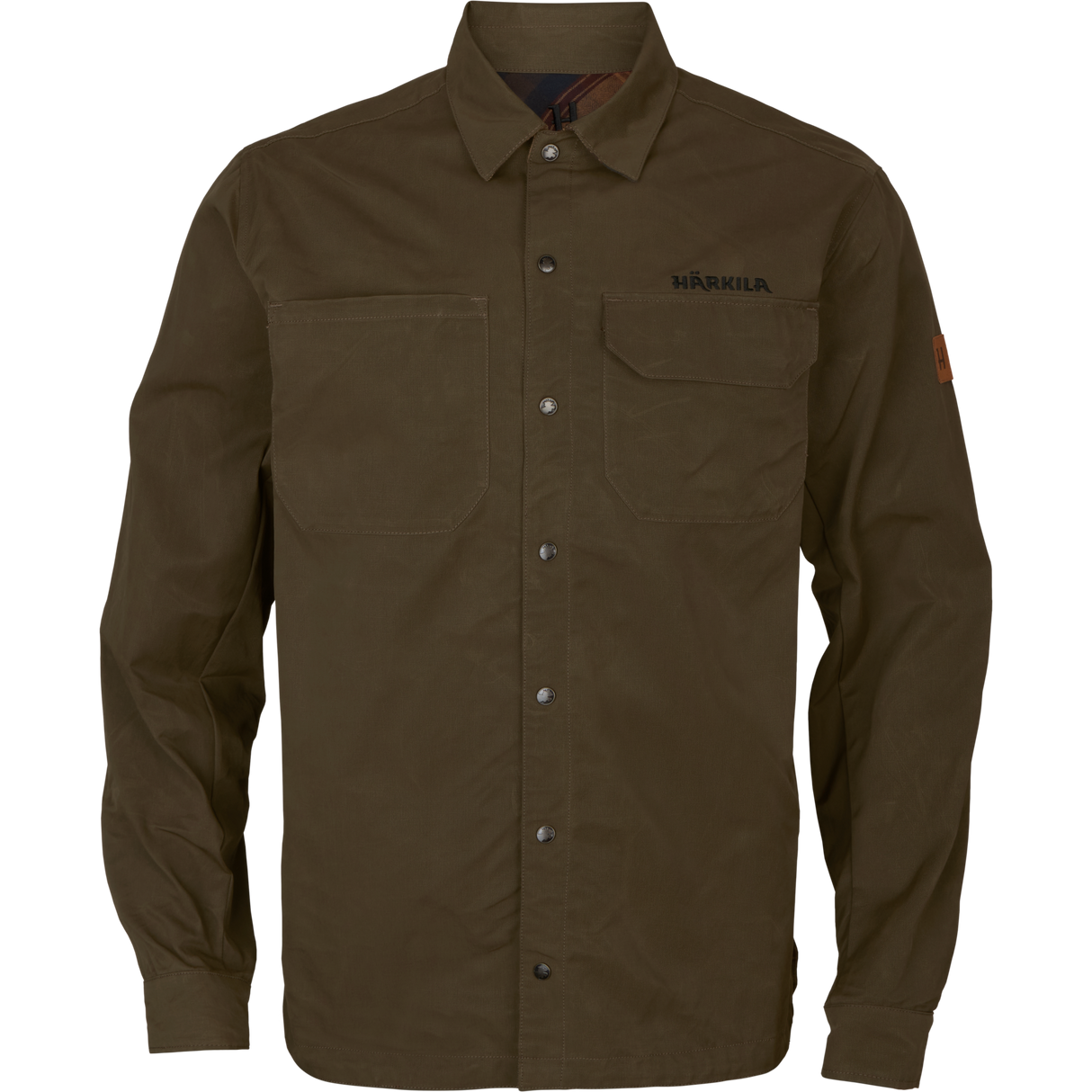 Eirik Wendbare Hemdjacke Dunkel warmes Oliv/Bordeaux - Härkila