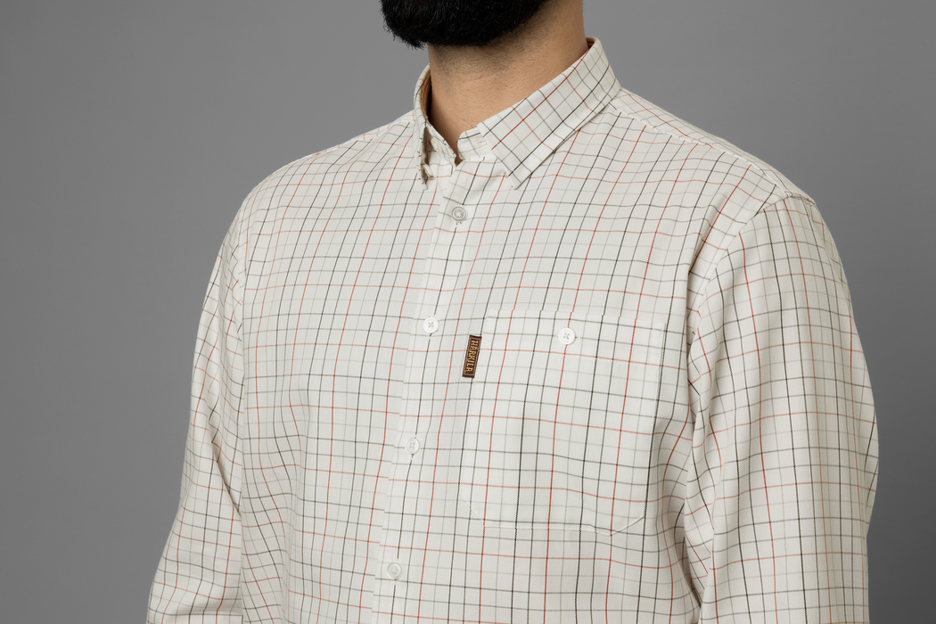 Allerston L/S-Shirt – Bloodstone-Rot/Weiß – Härkila