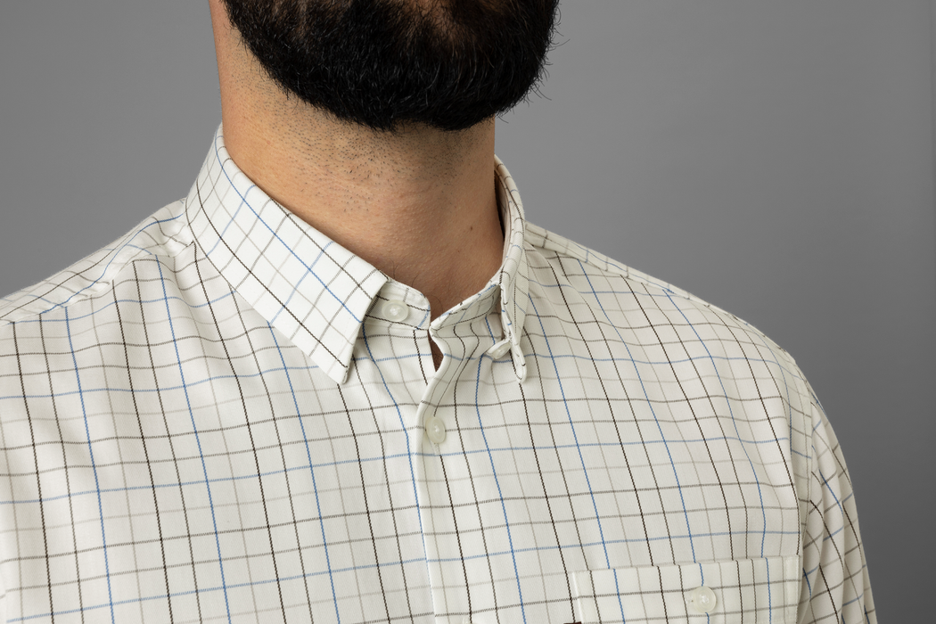 Allerston L/S-Shirt – Kräftiges Blau/Weiß – Härkila