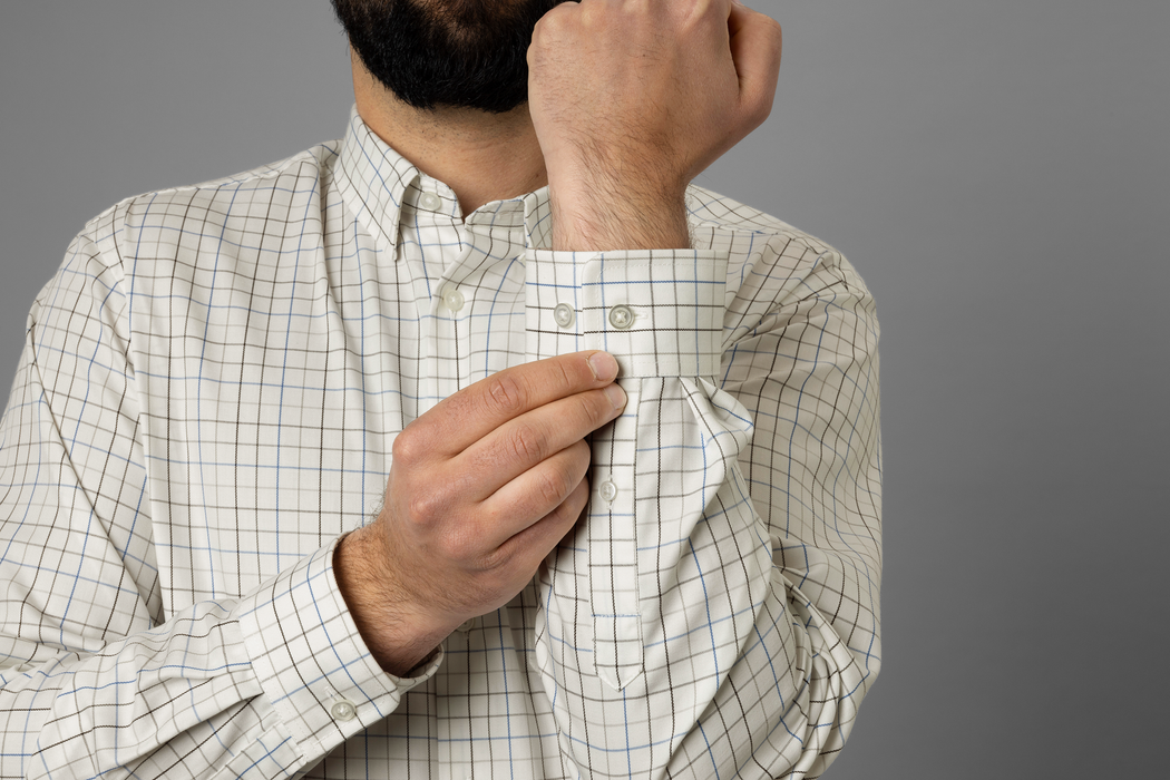 Allerston L/S-Shirt – Kräftiges Blau/Weiß – Härkila