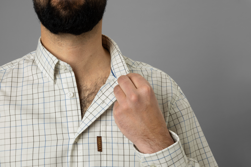 Allerston L/S-Shirt – Kräftiges Blau/Weiß – Härkila
