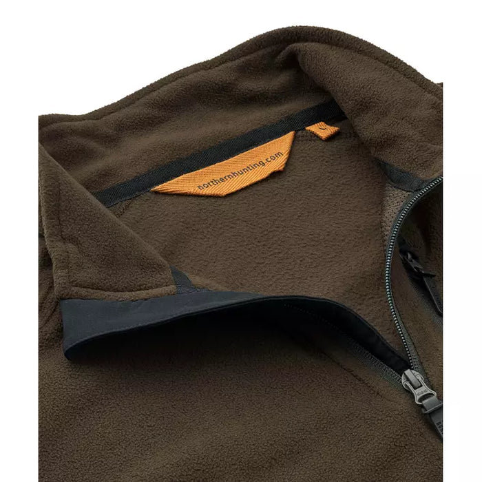 KETTIL 2000 Fleece in dunklem Grün/Grau - Northern hunting