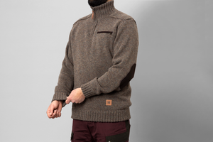 Annaboda 2.0 HSP gestrickter Pullover - Dark sand - Härkila
