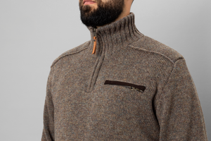 Annaboda 2.0 HSP gestrickter Pullover - Dark sand - Härkila