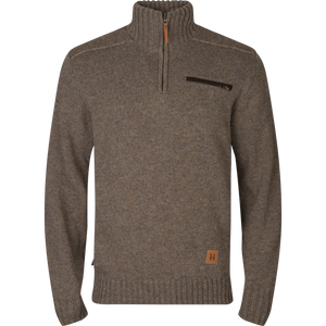 Annaboda 2.0 HSP gestrickter Pullover - Dark sand - Härkila