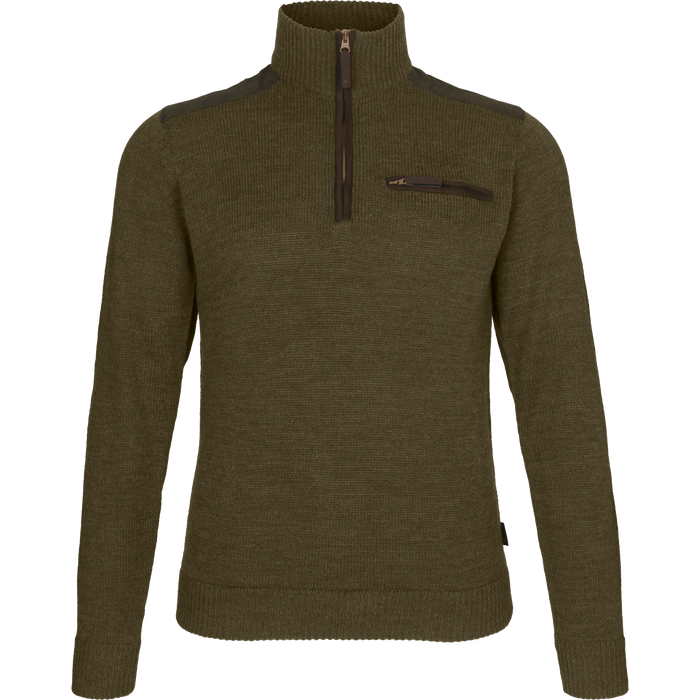 Buckthorn Pullover mit Halbzipper Shaded olive melange - Seeland