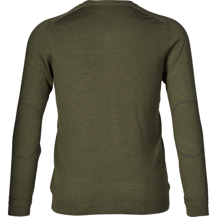 Woodcock V-Ausschnitt-Pullover Classic grün - Seeland