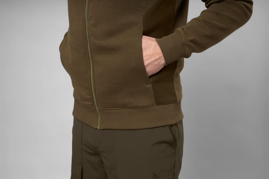 Seeland Cross - Kapuzenpullover mit Reißverschluss Dark Olive - Seeland