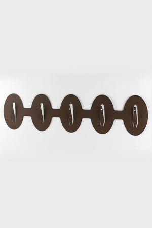 Trophäenteller für 5 Böcke waagerecht - oval / Corten - Torp Solution