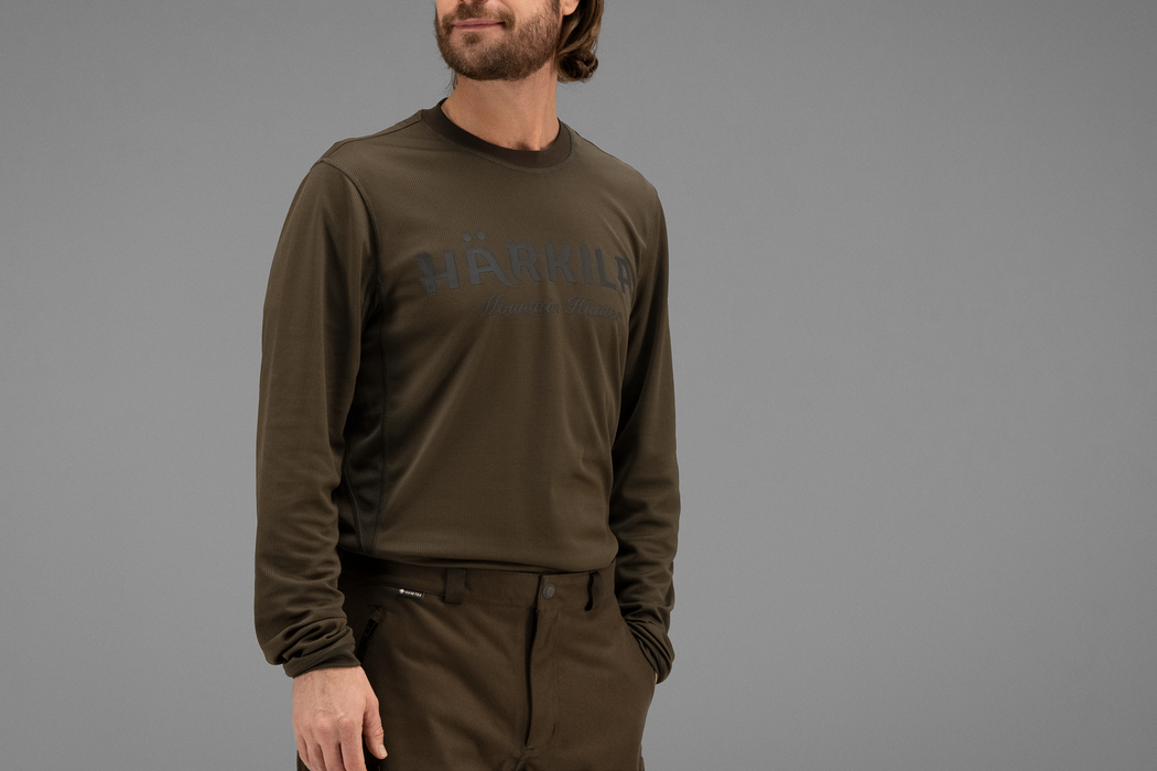 Mountain Hunter L/S T-Shirt Jagdgrün/Schattenbraun - Härkila