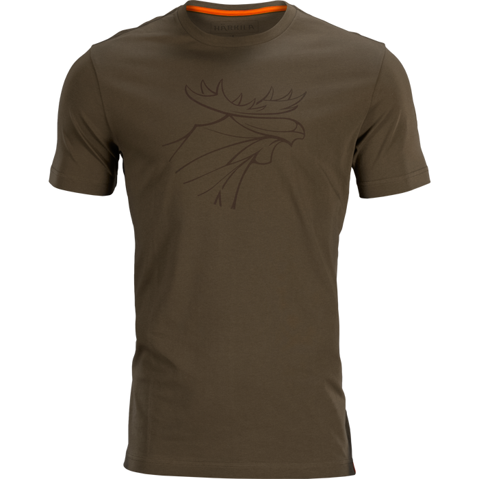 Grafisches T-Shirt 2er-Pack - Willow green/Grau - Härkila