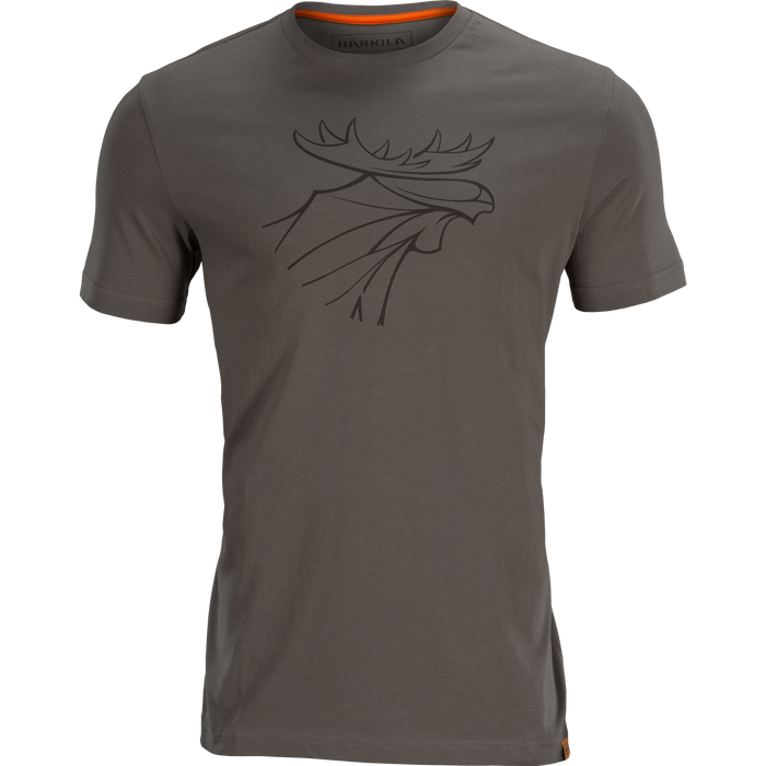 Grafisches T-Shirt 2er-Pack - Willow green/Grau - Härkila