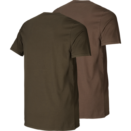 Grafisches T-Shirt 2er-Pack Willow green/Slate brown - Härkila