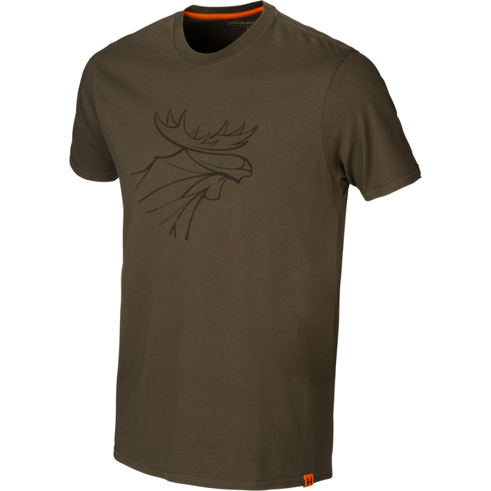Härkila Grafik-T-Shirt 2er-Pack – Weidengrün/Schieferbraun – Härkila