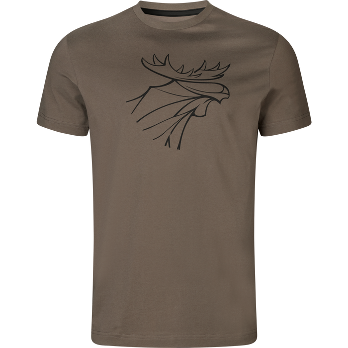 Härkila Grafik-T-Shirt 2er-Pack – Brauner Granit/Phantom – Härkila