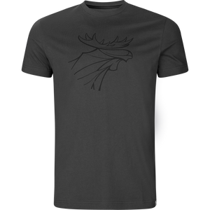 Grafik-T-Shirt 2er-Pack - Brown granite/Phantom - Härkila