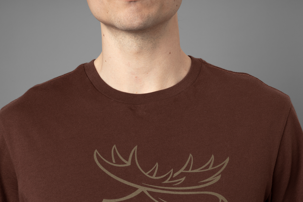 Härkila Grafik-T-Shirt 2er-Pack – Weidengrün/Burgund – Härkila